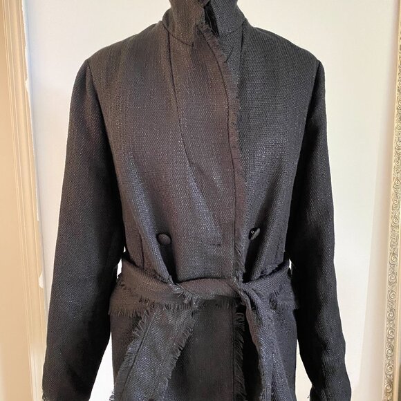 Bishop + Young Frayed Edge Belted Blazer - Picture 11 of 11